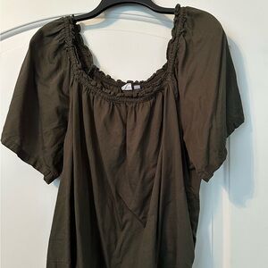 GAP Dark Olive Blouse